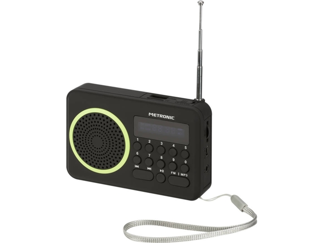 Radio Portátil METRONIC 477202 Verde — Digital