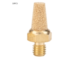 2026velora-muffler Silenciador Neumático De Latón Con Rosca Macho Filtro Reductor De Ruido (m5, 10 Piezas)