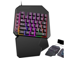 Teclado Para Juegos De Una Mano | Controlador Móvil Ergonómico Para Pc Y Teléfonos Móviles