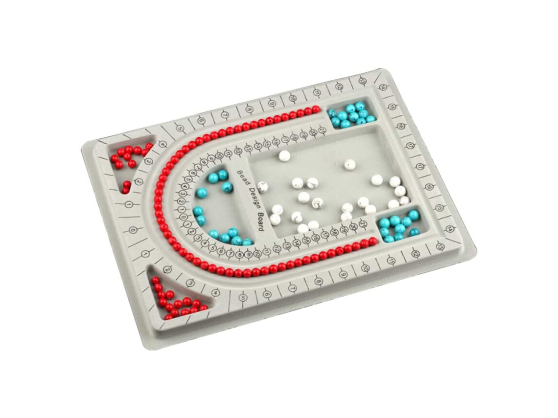 EIOORORRIY Tabuleiro De Design Para Pulseiras Com Contas Adesivas - Organizador De Contas Para Bijuterias Diy (contas Para Colares/pulseiras)