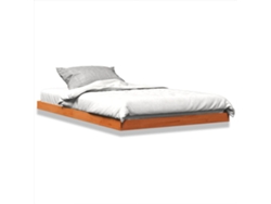 Estructura De Cama VIDAXL Marrón Madera (120x200 cm)