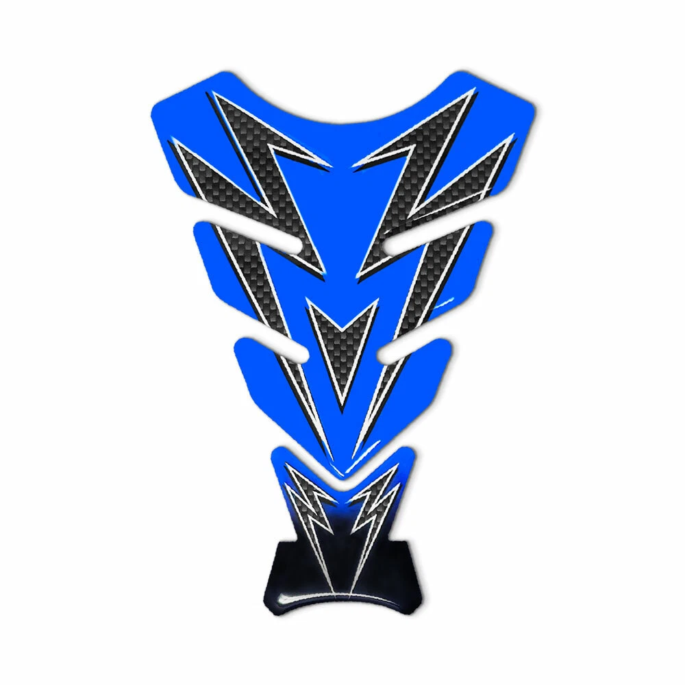 Adhesivo 3D para depósito de motocicleta, color azul, Sport 4R Quattroerre.it