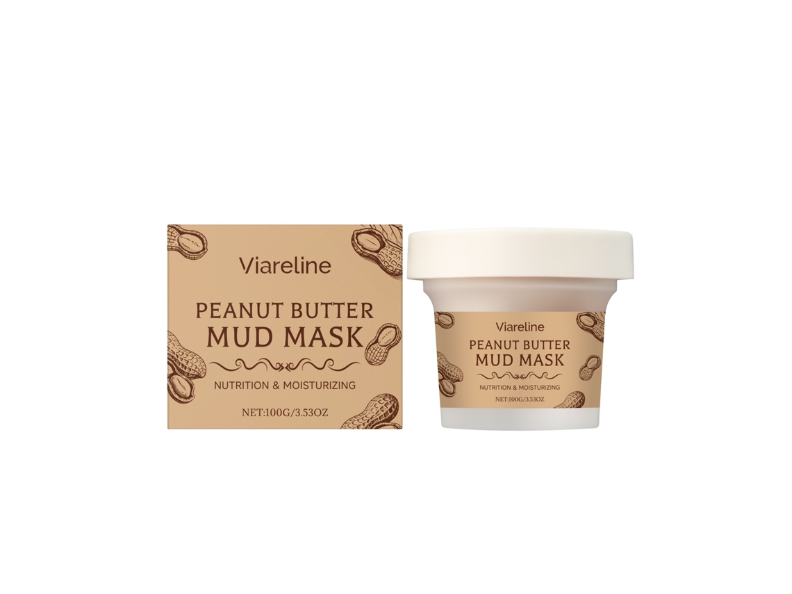 Mascarilla hidratante y nutritiva de arcilla con cacahuete
