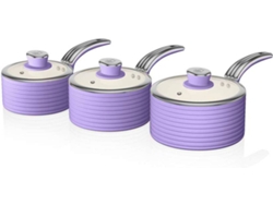 Batería de Cocina SWAN SWN-SWPS3020PURN Morado (3un)