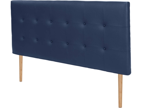 Cabecero DHOME Acolchado (Azul - Tela y Polipiel - 105 x 8 x 115 cm)