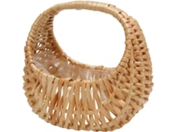 Cesta Para Arranjos Florais, Requintada Cesta De Flores Em Rattan Trançado À Mão Para Casamentos Para Uso Doméstico E
