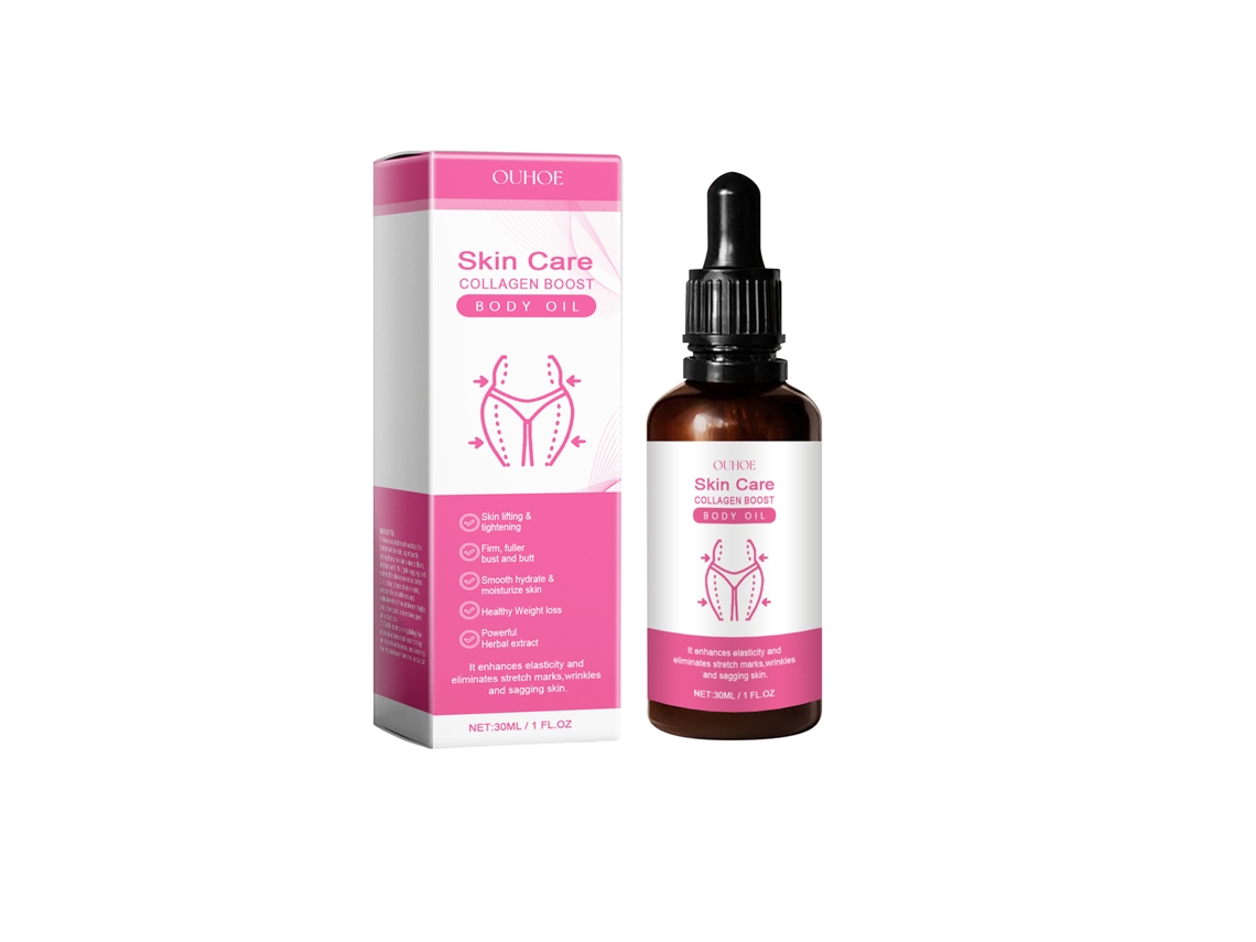 Aceite de colágeno Ouhoe para reafirmar y dar forma a las curvas.
