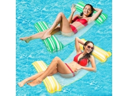 VYLARA Esteira Inflável Para Espreguiçadeira, Design Semicircular Para Uso Ao Ar Livre, Praia, Piscina, Jardim, Pôster Brilhante, Aparência De Alta Qualidade