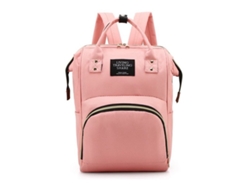 Mochila de Viaje de Bebé ZMDECQNA Estilo Cambiar Bolsillos Aislados Cuidado Rosa