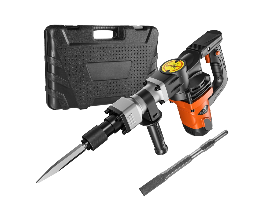 Succebuy Martillo De Demolición 1600 W Martillo Demoledor Con 2 Puntas De Cincel