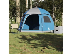 Tienda de campaña familiar tipo iglú para 6 personas, impermeable, azul.