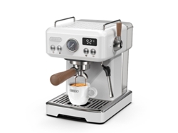 Cafetera Espresso Hibrew H10plus, programable, temperatura y volumen de taza regulables, limpiador a vapor para espumador de leche.