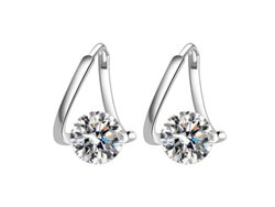Pendientes De Diamantes De Lujo Ligeros De Mosan Para Mujer, Hipoalergénicos, Regalo Ligero Para Madre, Esposa O Novia.