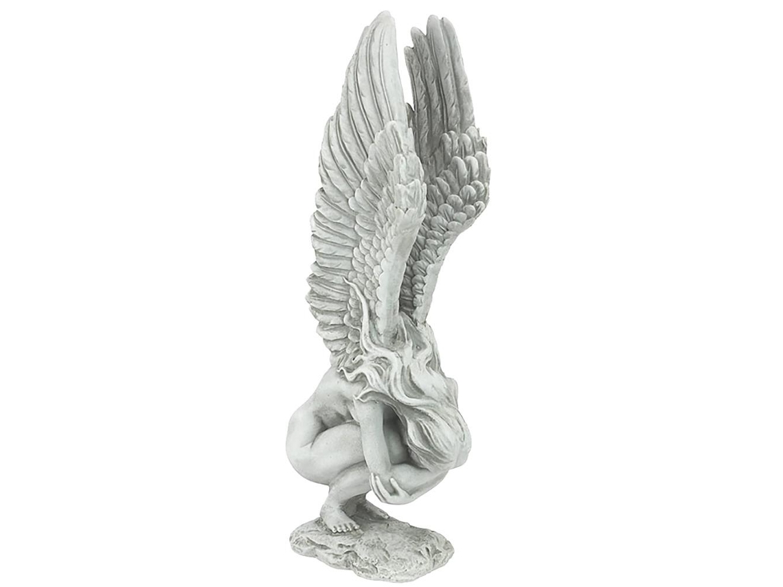 Estatua de ángel de resina para decoración de interiores