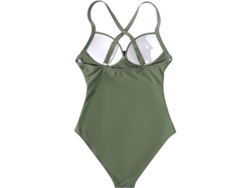 2026-traje De Baño De Una Pieza Con Recortes Y Espalda Cruzada Para Mujer De Cintura Alta Con Control Abdominal