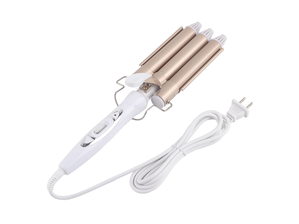 Chave De Cabelo Eléctrica Profissional Curling Iron 22mm Champagne 110-240v Plug Us Ferramenta De Estilo