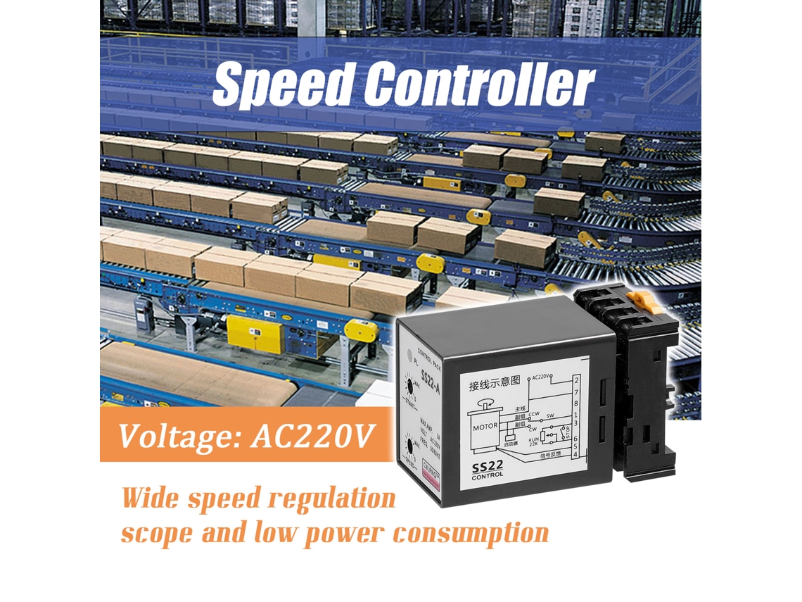 Controlador De Velocidad Ss22-a De 6-250 W, Ac220v, 3 A, 50/60 Hz, Regulador De Velocidad Para Motores Industriales.