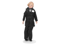 Ats-muñeco Novio De Porcelana Miniatsura Para Casa De Muñecas 1/12 Escala Accesorio De Decoración