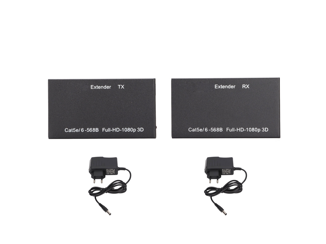 Extensor De Interface De Multimídia Hd Cat5e 1080p 3d Hdcp Edid Com Plug Eu 100-240v