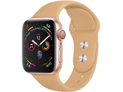 Correa Apple Watch Series 7 45mm G4M Silicona Beige