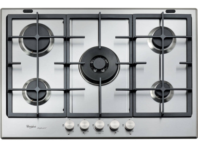 Placa de Gas WHIRLPOOL GMR 7522/IXL (Gas Butano-propano - 73 cm - Inox)