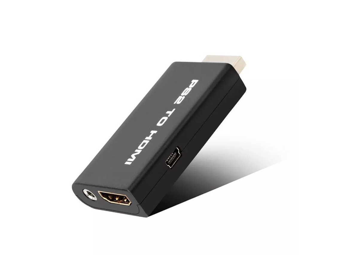 Venta Directa Ps2 A Hdmi, Ps2 A Hdmi, Juego A Hdmi, Con Convertidor De Audio Y Video Negro
