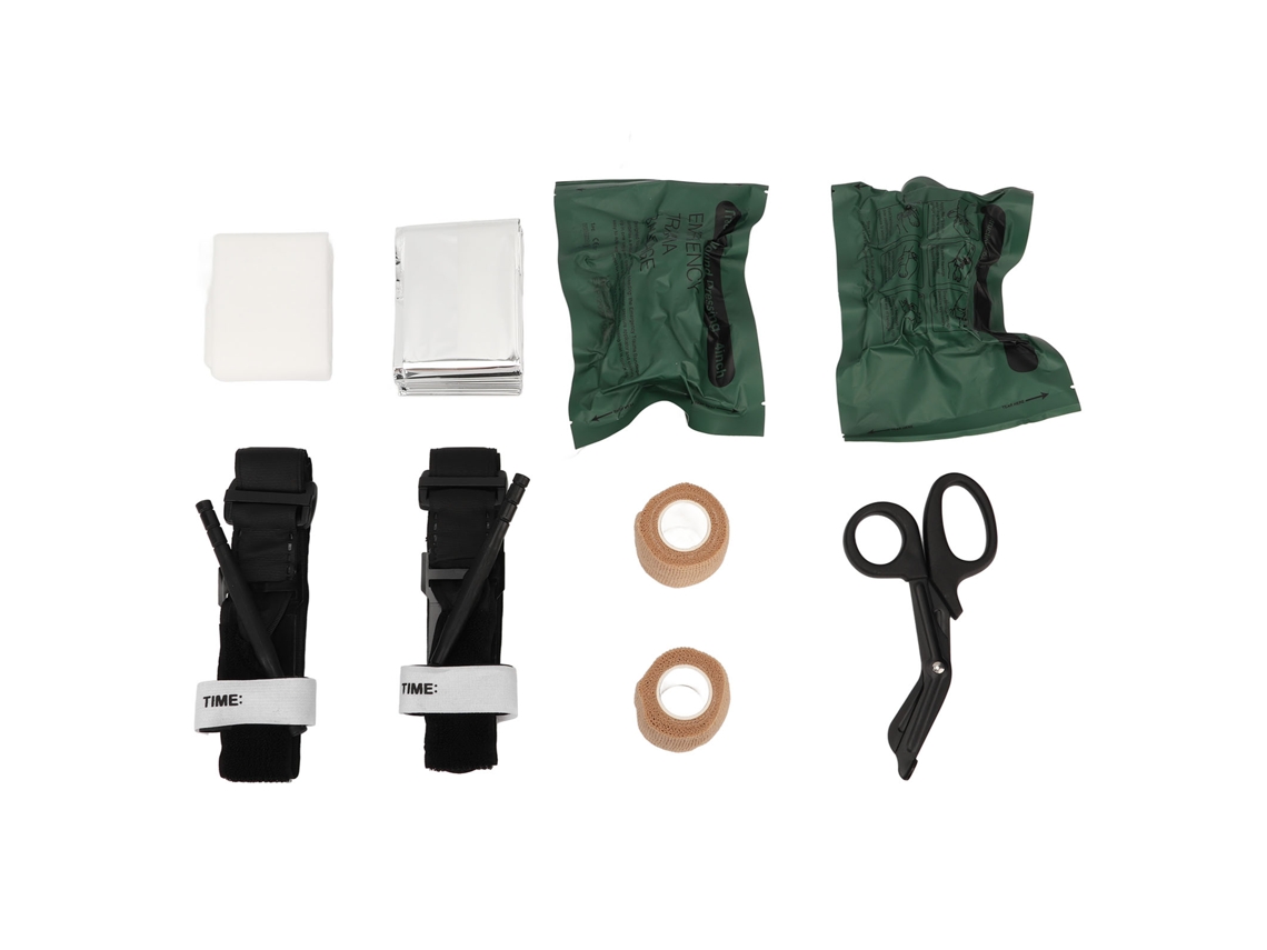 Botiquín de primeros auxilios y kit de supervivencia Ifak para acampada, uso militar y al aire libre.