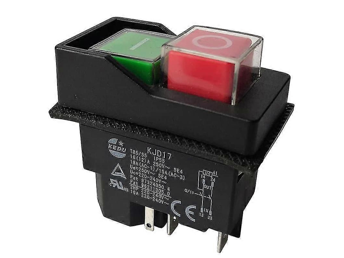 Interruptores electromagnéticos, pulsadores compatibles con Garden KJD17 220 V, 5 pines - Terminal C16