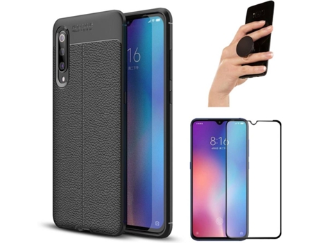 Carcasa, Protector y Popsocket Xiaomi Mi 9 Rugged Leather