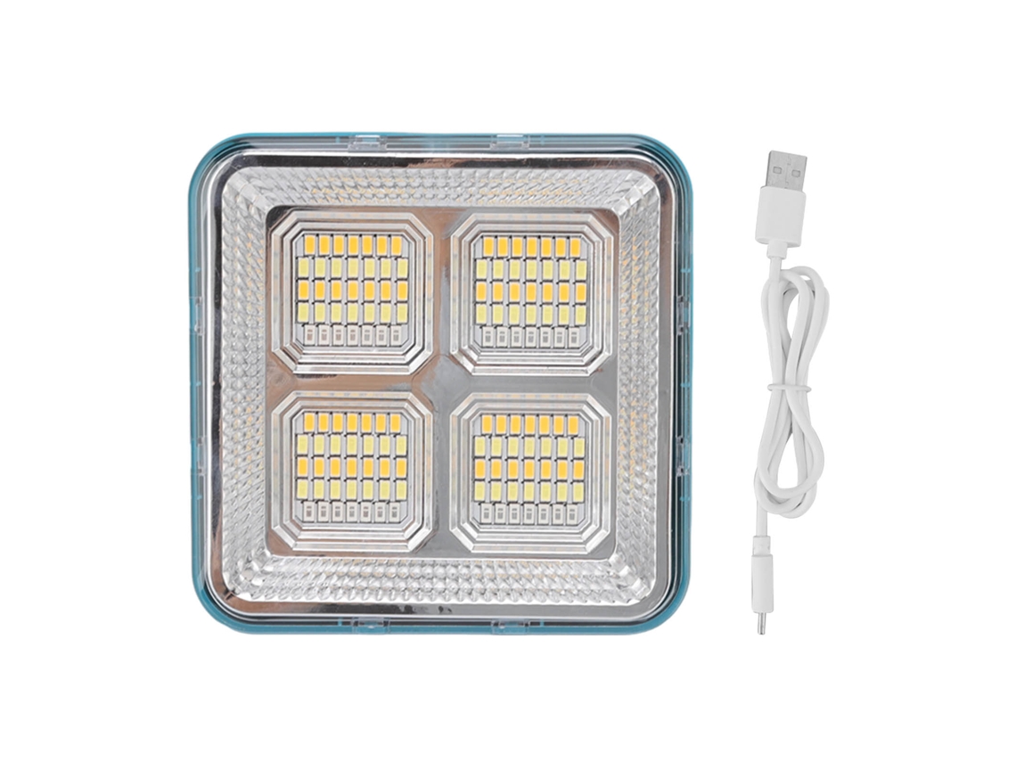 Rebe-linterna Led Solar Portátil Magnética Para Trabajo Y Camping Luz De Emergencia Exterior Azul