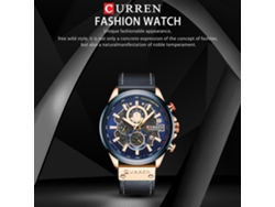 Reloj Hombre De Cuarzo Correa De Cuero 3atm Cronómetro Calendario Moda Diario Y Negocios
