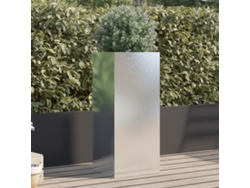 Jardinera De Acero Inoxidable Plateado 32x29x75 Cm