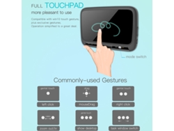 Teclado Sem Fio 2.4ghz Com Touchpad Grande E Retroiluminação Para Smart Tv Android Tv Box Pc Laptop