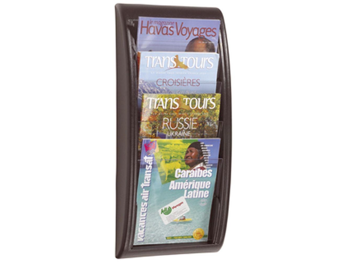 Expositor Paperflow Mural con 4 Divisorias para Formato A4 650 x 290 x 95 mm