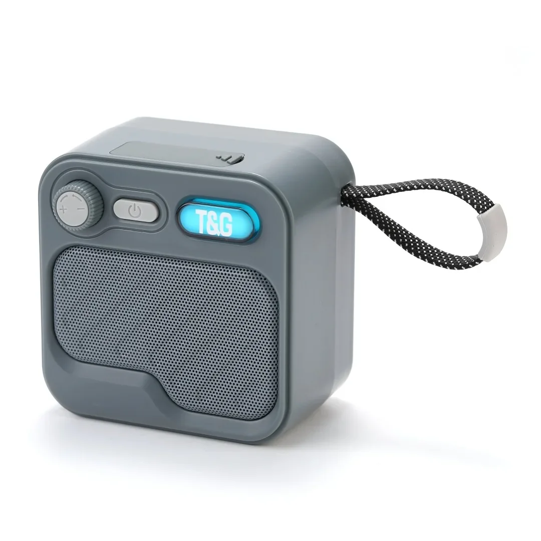 Altavoz Bluetooth Tws De Doble Canal (gris), Con Ranura Para Tarjeta, Que Permite Recibir Pagos Y Transmitir Mensajes De Voz.