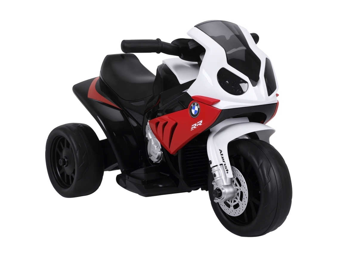 Triciclo Eléctrico Bmw S1000rr, Acero Rojo, 66x37x44cm