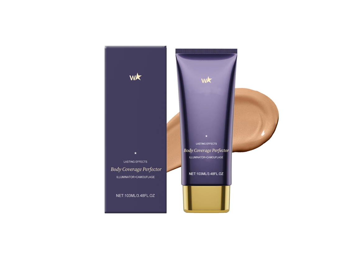 La crema correctora Amz en tono marrón cubre uniformemente las imperfecciones y garantiza un tono de piel duradero en rostro y cuerpo sin sudoración.