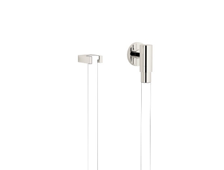 DORNBRACHT Performing WaterTube Kneipp codo de conexión a la pared con soporte para manguera, con roseta simple, 27820979, Color: de platino