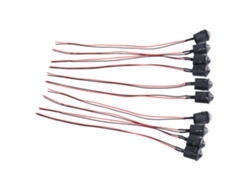 10 Piezas Bombillas Led Pre Cableadas 12v 10mm Ultra Brillantes Luces Constantes Transparentes