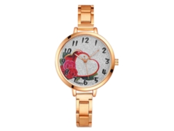 Reloj De Pulsera De Cuarzo Para Mujer Zivok Con Brazalete De Acero Inoxidable Y Decoración Brillante.