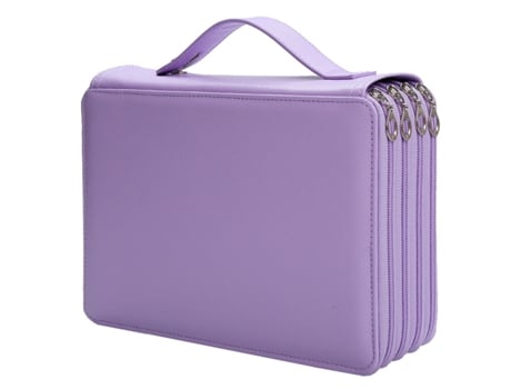 Estuche De Gran Capacidad Para Lápices, 200 Ranuras, Multicompartimentos, Bolsa Organizadora Para Bolígrafos, Color Morado ZMDECQNA