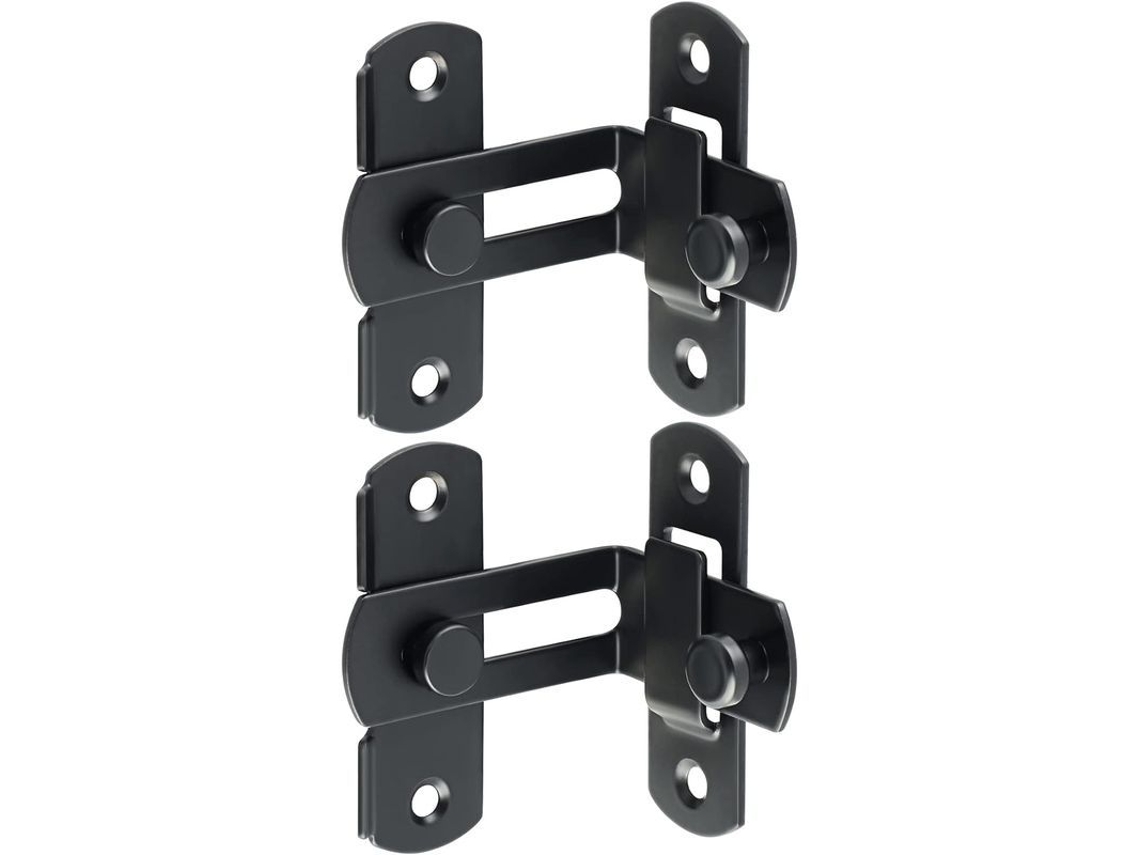 Pestillo Para Puerta Corredera De 90 Grados, Acero Inoxidable, Negro Mate, Pequeño, 2025