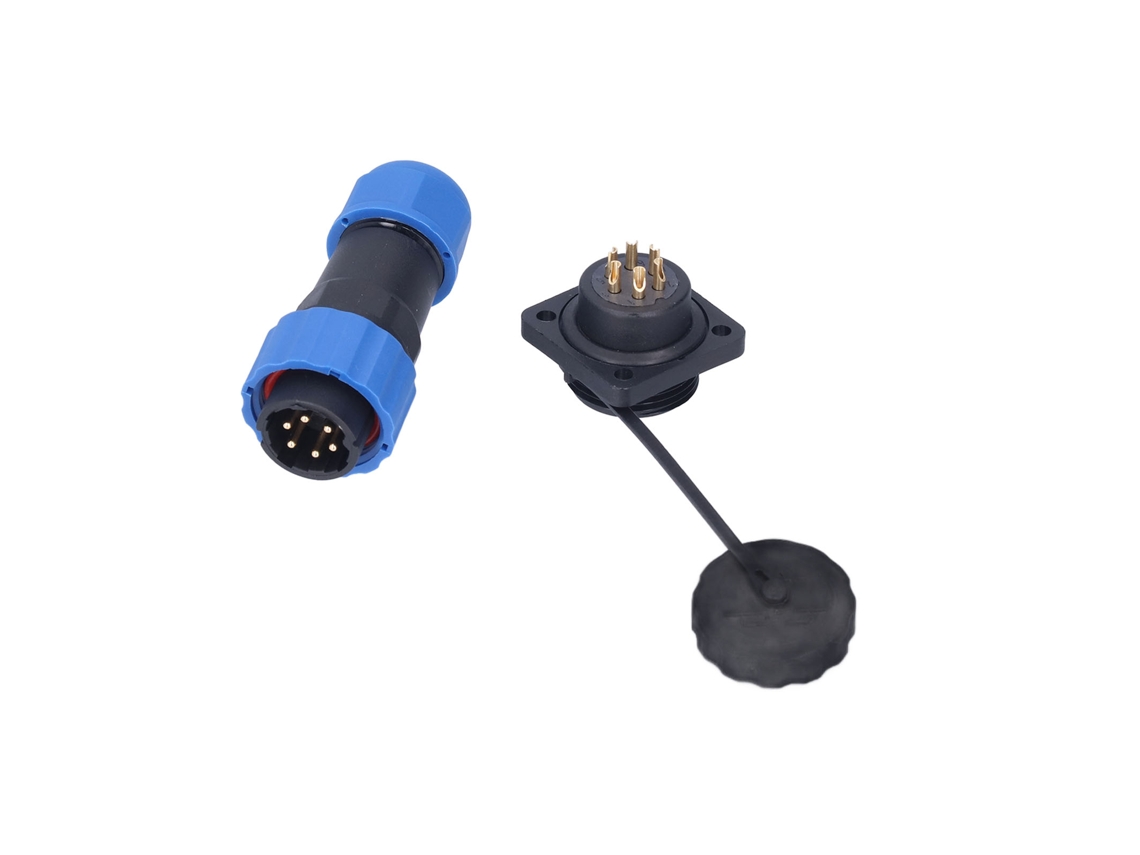 Conector De Alimentación Aérea Cuadrado Impermeable Enchufe Tomacorriente Ac 380v Sp206 Pin Adaptador Terminal Empalme