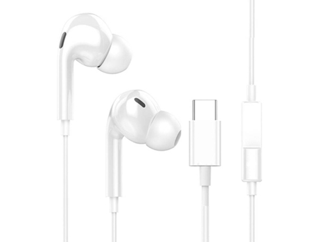 Auriculares con Cable ENUC con Estojo (In Ear - Micrófono - Blanco)
