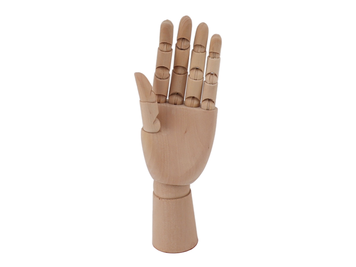 Baok, modelo de mano de madera flexible para dibujar y pintar, muñeco artístico articulado, maniquí pequeño para mano izquierda 7116a 0101