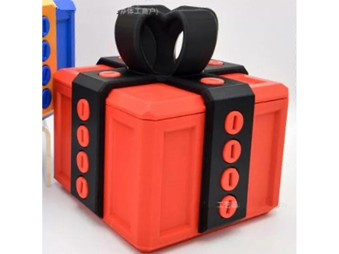 Caja de regalo 3D con tornillos, caja de regalo con almacenamiento giratorio Rosewell