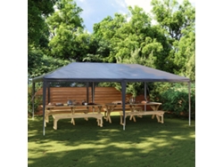 Carpa para fiestas 4x6 m 90 g/m² antracita Dkd Home Decor