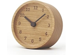 Reloj Silencioso De Madera Maciza Con Tictac Para Dormitorio, Sala De Estar, Oficina, Estante, Decoración Natural