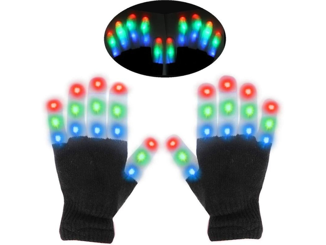 Guantes Led Para Niños, 6 Modos De Iluminación, Ideales Para Fiestas, Navidad, Noche De Las Hogueras, Regalos De Cumpleaños.