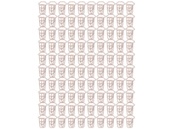 100 Miniclips Metálicos Reutilizables Con Forma De Taza De Café, Innovadores Y Bonitos, Para Oficina, Escuela Y Hogar.